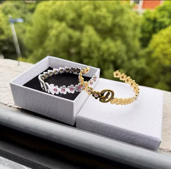 Flower Power Custom Bangle